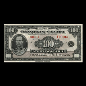 Canada, Bank of Canada, 100 dollars : 1935