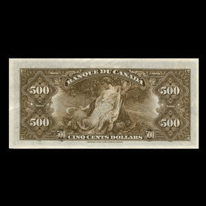 Canada, Bank of Canada, 500 dollars : 1935