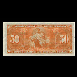 Canada, Bank of Canada, 50 dollars : January 2, 1937