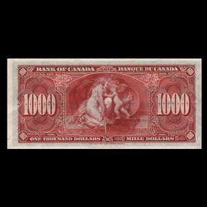 Canada, Bank of Canada, 1,000 dollars : January 2, 1937