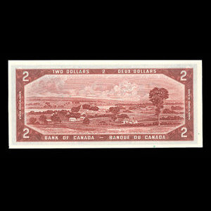 Canada, Bank of Canada, 2 dollars : 1954