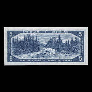 Canada, Bank of Canada, 5 dollars : 1954