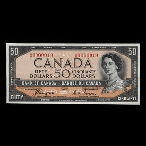 Canada, Bank of Canada, 50 dollars : 1954