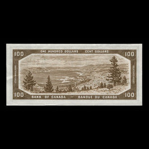 Canada, Bank of Canada, 100 dollars : 1954