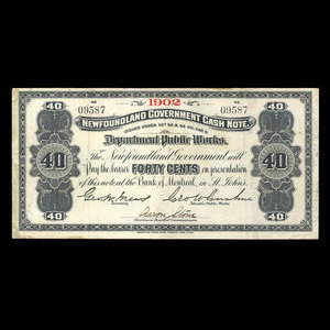 Canada, Newfoundland - Department of Public Works, 40 cents : 1902