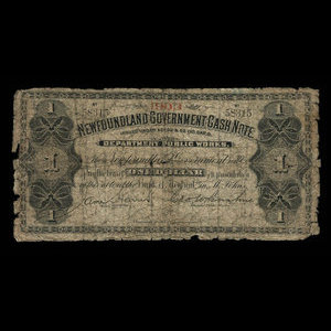 Canada, Newfoundland - Department of Public Works, 1 dollar : 1903