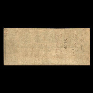 Canada, Mechanics Bank of St. John's, 2 piastres : November 29, 1837