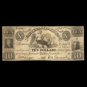 Canada, Farmers J.S. Banking Company, 10 dollars : February 1, 1849