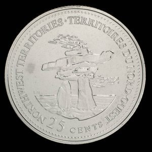 Canada, Elizabeth II, 25 cents : February 6, 1992