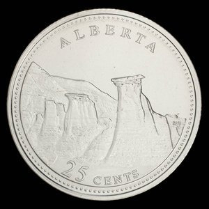 Canada, Elizabeth II, 25 cents : June 4, 1992