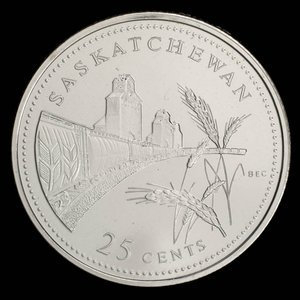 Canada, Elizabeth II, 25 cents : November 5, 1992