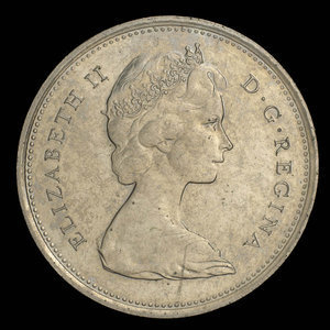 Canada, Elizabeth II, 25 cents : 1967