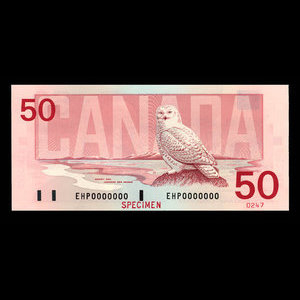 Canada, Bank of Canada, 50 dollars : 1988