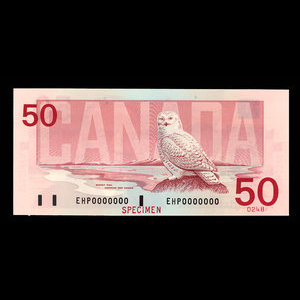 Canada, Bank of Canada, 50 dollars : 1988