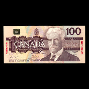 Canada, Bank of Canada, 100 dollars : 1988