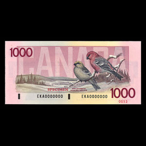 Canada, Bank of Canada, 1,000 dollars : 1988