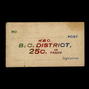 Canada, Hudson's Bay Company, 25 cents : 1927