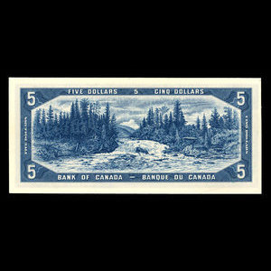 Canada, Bank of Canada, 5 dollars : 1954