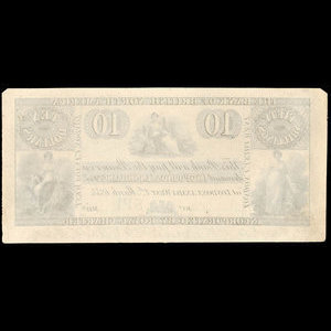 Canada, Bank of British North America, 10 dollars : March 1, 1854