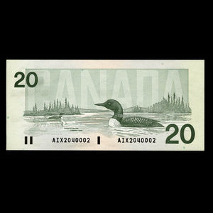 Canada, Bank of Canada, 20 dollars : 1991