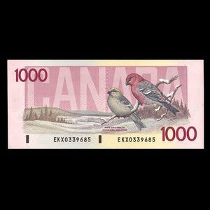 Canada, Bank of Canada, 1,000 dollars : 1988