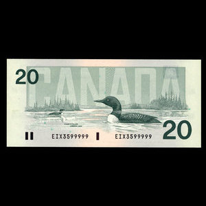 Canada, Bank of Canada, 20 dollars : 1991