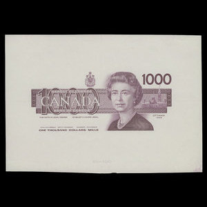 Canada, Bank of Canada, 1,000 dollars : 1988