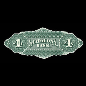 Canada, Stadacona Bank, 4 dollars : April 2, 1874