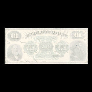 Canada, Stadacona Bank, 10 dollars : April 2, 1874
