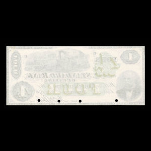Canada, Standard Bank of Canada, 4 dollars : November 1, 1876