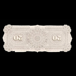 Canada, Standard Bank of Canada, 50 dollars : July 1, 1881