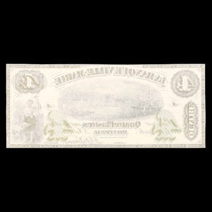 Canada, Banque Ville-Marie, 4 dollars : January 2, 1873