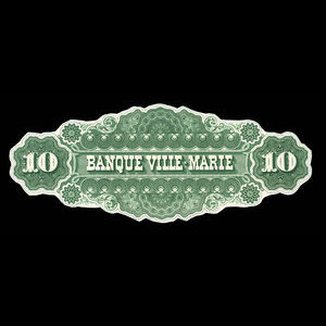 Canada, Banque Ville-Marie, 10 dollars : January 2, 1873