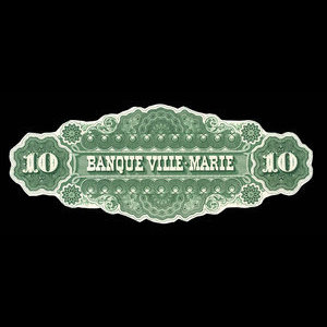 Canada, Banque Ville-Marie, 10 dollars : January 2, 1873