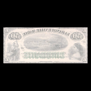 Canada, Banque Ville-Marie, 50 dollars : October 1, 1885