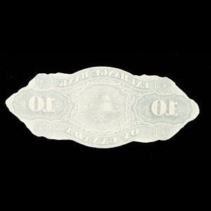 Canada, Exchange Bank of Canada, 10 dollars : November 1, 1872