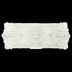 Canada, Western Bank of Canada, 5 dollars : October 2, 1882