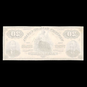 Canada, Western Bank of Canada, 20 dollars : July 2, 1890