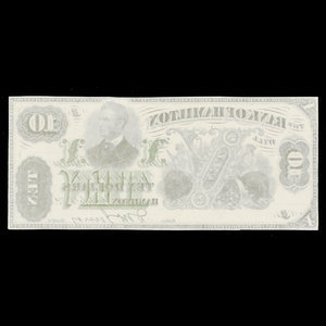 Canada, Bank of Hamilton, 10 dollars : September 2, 1872