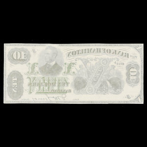Canada, Bank of Hamilton, 10 dollars : September 2, 1872