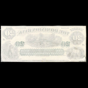 Canada, Dominion Bank, 100 dollars : October 1, 1873