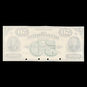 Canada, Metropolitan Bank, 50 dollars : May 1, 1872
