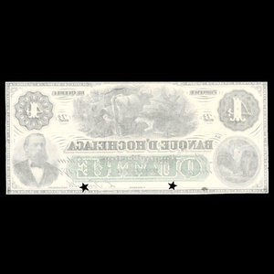 Canada, Banque d'Hochelaga, 4 piastres : January 2, 1874