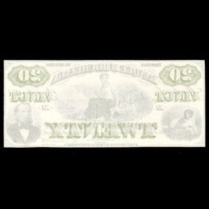 Canada, Banque d'Hochelaga, 20 piastres : November 1, 1875