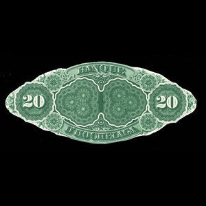 Canada, Banque d'Hochelaga, 20 piastres : November 1, 1875