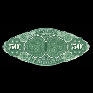 Canada, Banque d'Hochelaga, 50 piastres : November 1, 1875