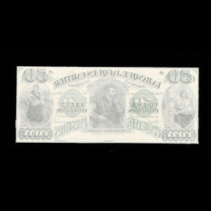 Canada, Banque Jacques-Cartier, 50 piastres : May 2, 1870
