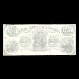 Canada, Banque Jacques-Cartier, 100 piastres : May 2, 1870