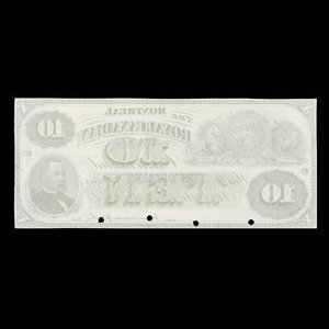 Canada, Royal Canadian Bank, 10 dollars : July 1, 1872