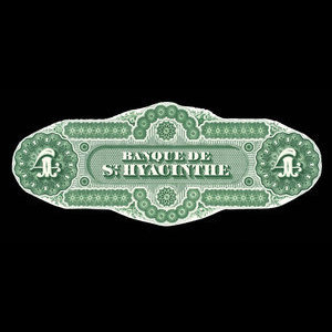 Canada, Banque de St. Hyacinthe, 4 dollars : January 2, 1874